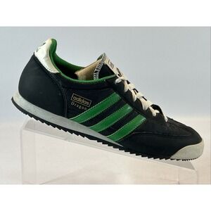 Adidas Dragon Mens Size 7 Soccer Running Lifestyle Shoes Black And Green Trainer